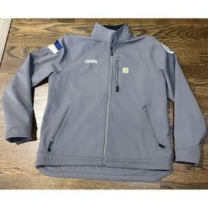 Carhartt Rain Defender Relaxed Fit Full-Zip Jacket Gray XL OJ2199-M